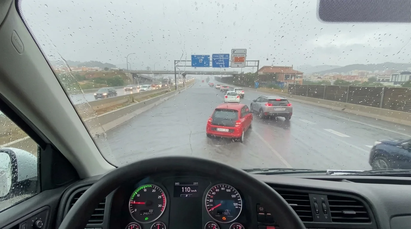 Las primeras consecuencias de las fuertes lluvias hoy en Mallorca