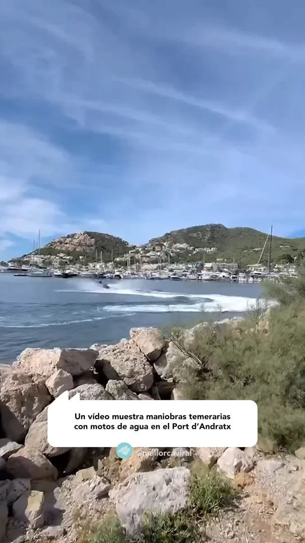Peligrosa escena con motos de agua en Andratx