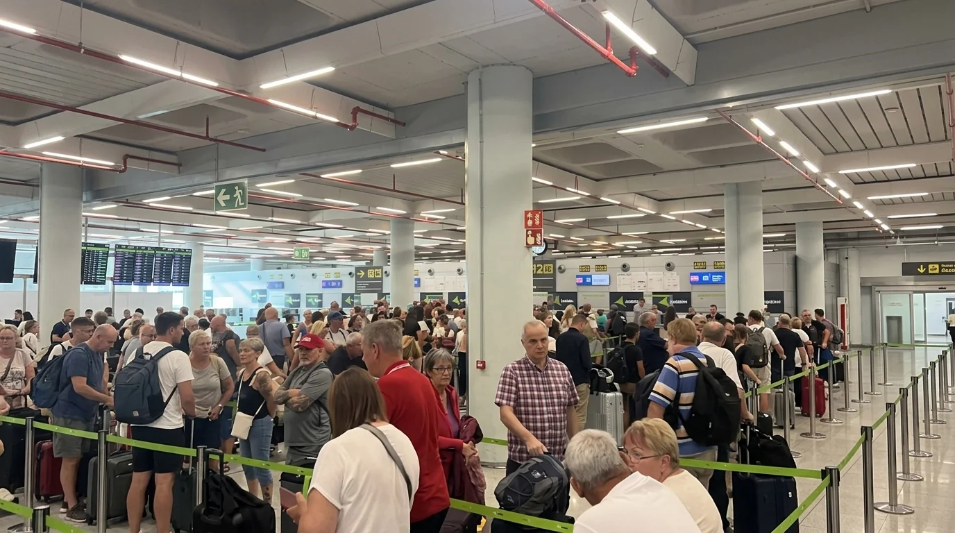 El aeropuerto de Palma sigue abarrotado: imágenes de este viernes 17 de octubre