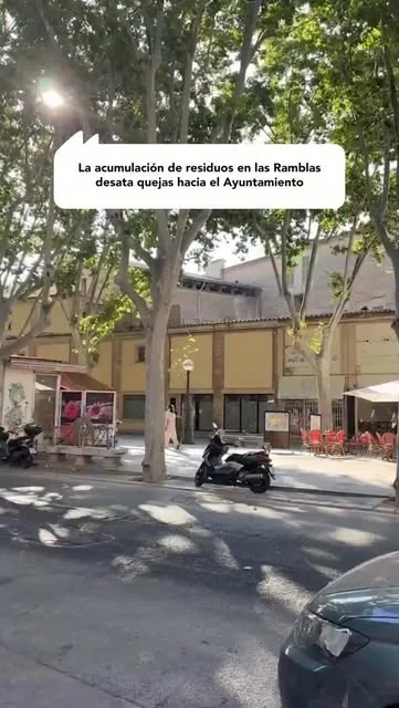 Las emblemáticas Ramblas de Palma, en estado de abandono: una imagen que preocupa a la ciudadanía