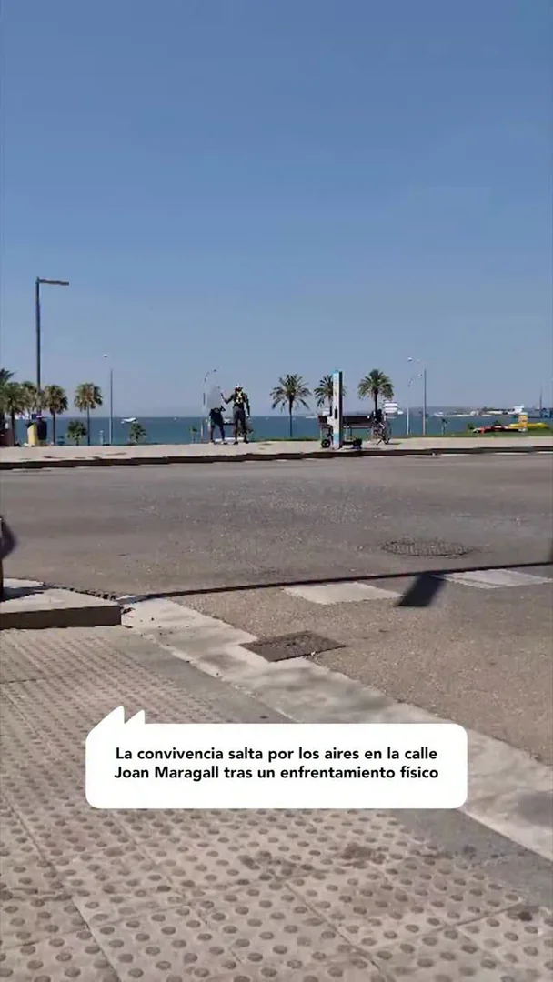 Inseguridad en Palma: altercado entre dos personas termina a golpes en C/ Joan Maragall