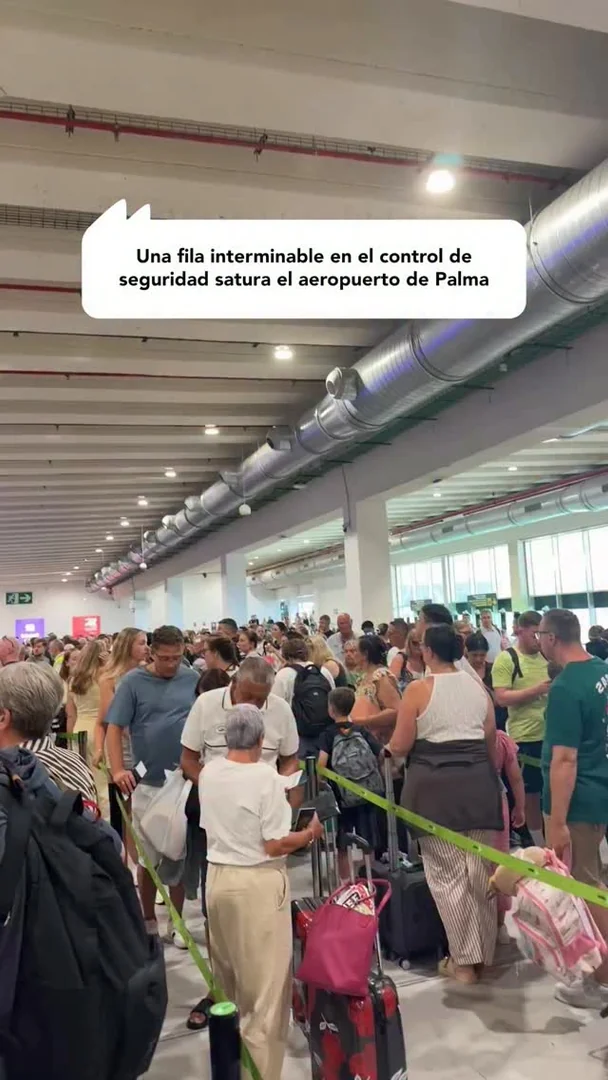 Colapso en el aeropuerto de Palma por la saturación en los controles de seguridad
