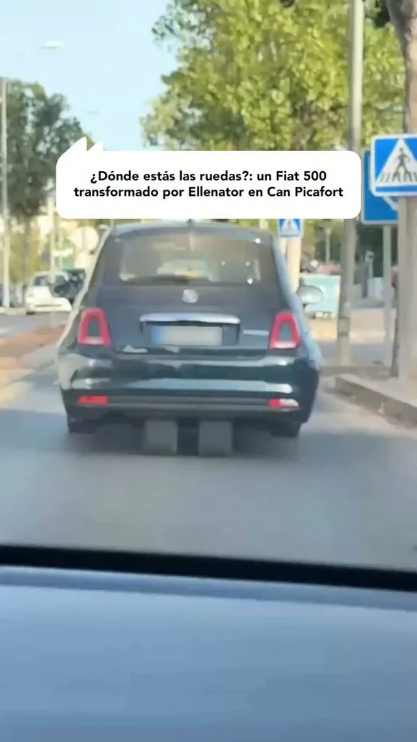 ¿Dónde estás las ruedas?: un Fiat 500 transformado por Ellenator en Can Picafort