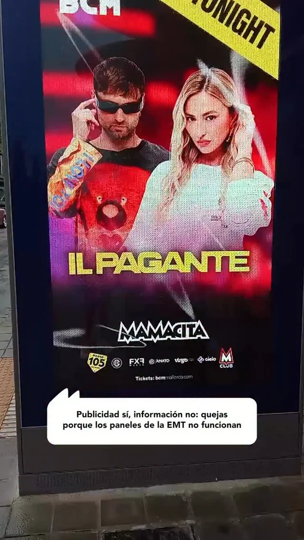 Publicidad sí, información no: quejas porque los paneles de la EMT no funcionan