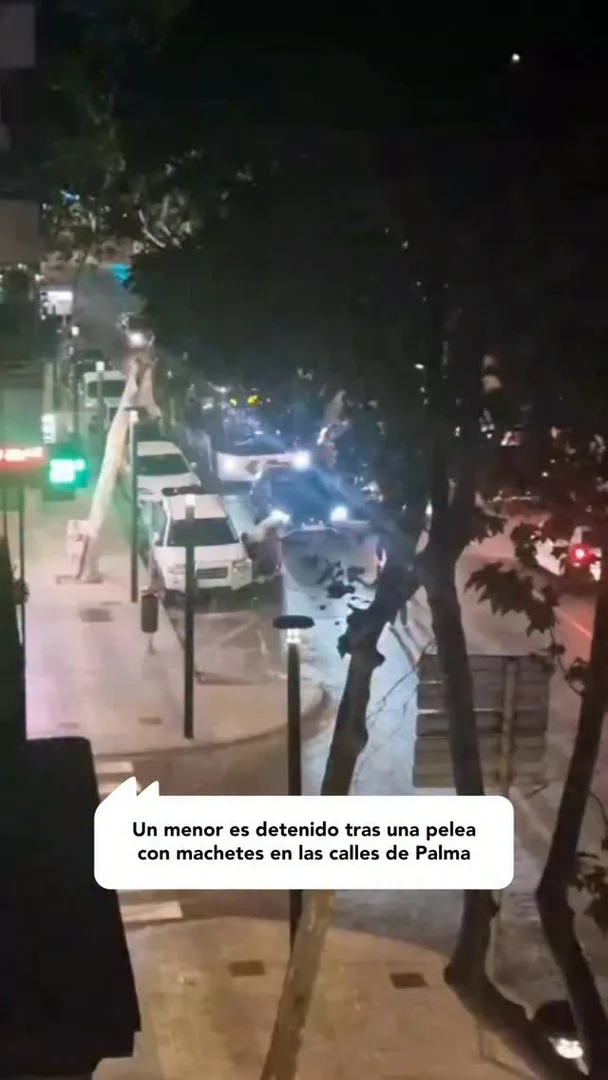 Un menor es detenido tras una pelea con machetes en las calles de Palma