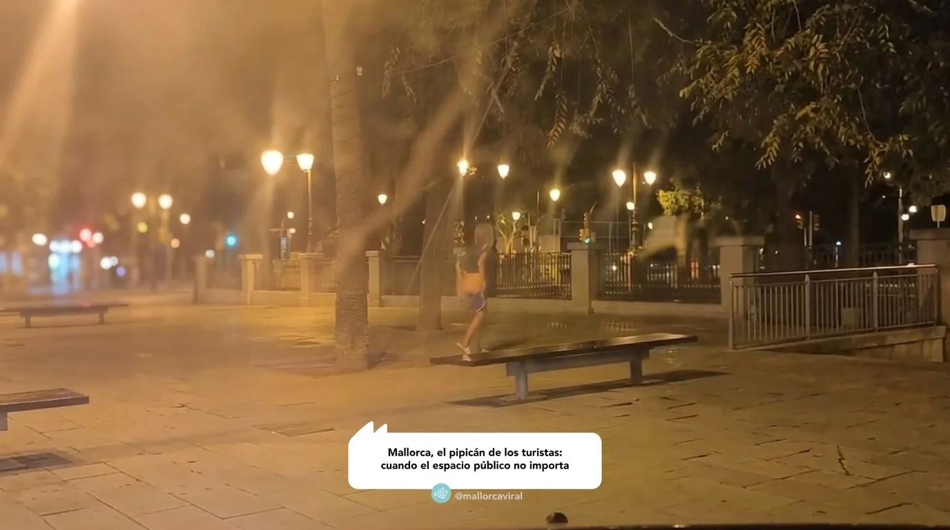 Mallorca, el pipicán de los turistas: cuando el espacio público no importa