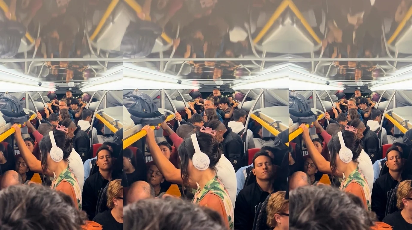 Hasta 25 personas de pie en el 501 Express: mallorquina denuncia la saturación del Tib