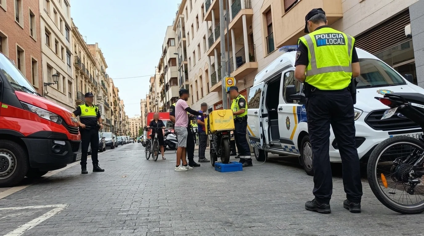 Investigados dos repartidores en Palma por conducir VMP trucados sin permiso